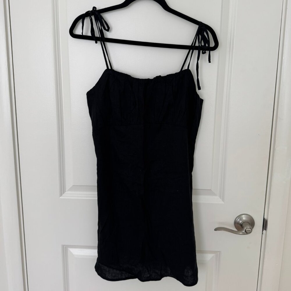 Ubran Outfitters Black Linen Dress